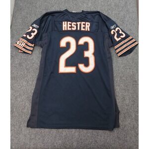 Vtg Chicago Bears Devin Hester #23 Jersey Reebok NFL Mens 54 Blue Flaws